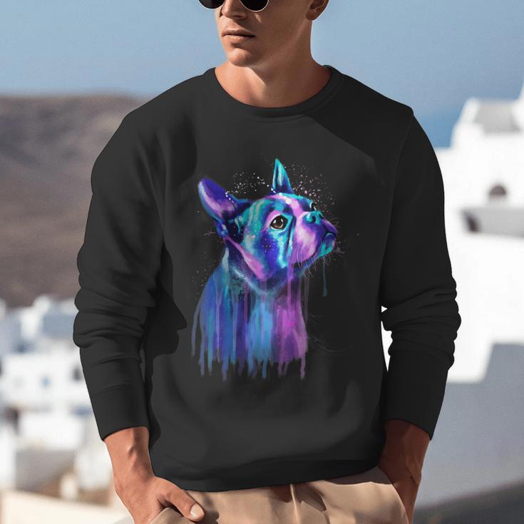 Boston Terrier Dog For a Boston Terrier Mom Unisex Sweatshirt, Boston Terrier Mom Sweatshirts, funny gift