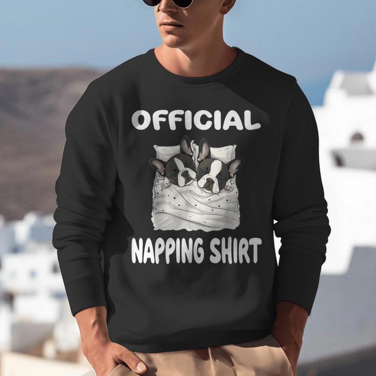 Boston Terrier Dog Official Sleepshirt Pajamas Nightgown For Men Women Kids Unisex Sweatshirt, funny gift