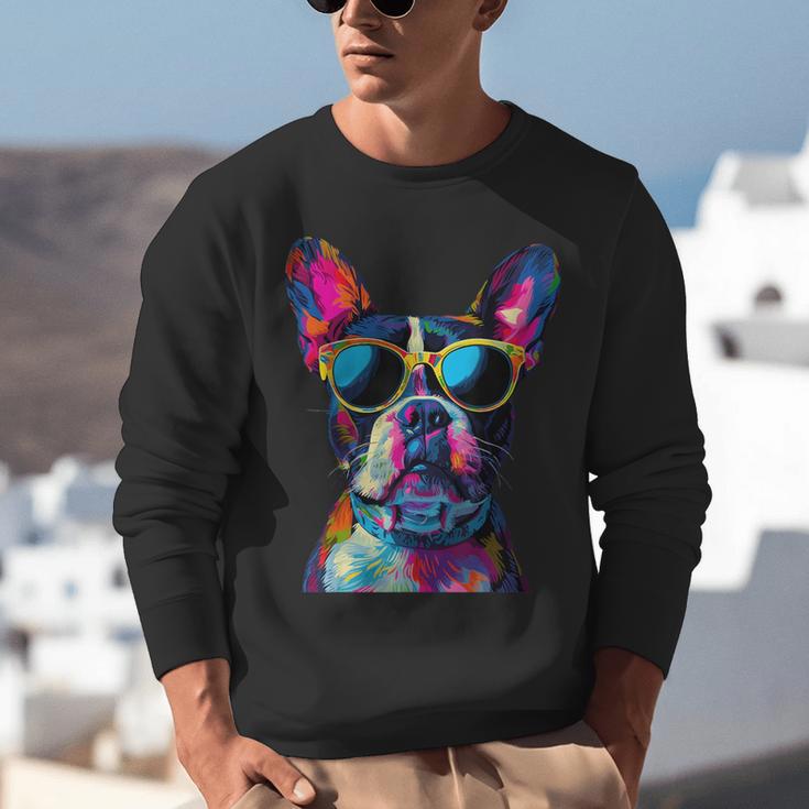 Boston Terrier Lovers Pop Art Boston Terrier Unisex Sweatshirt, funny gift