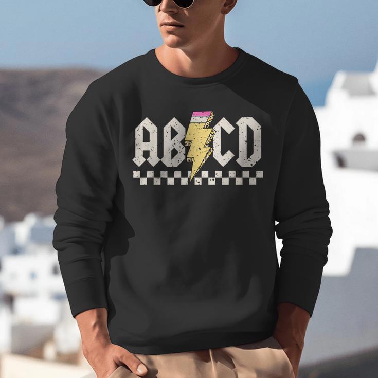 Boys Girls Teachers ABCD Rock Graphic Back To School Class Unisex Sweatshirt, funny gift Boys Girls Teachers ABCD Rock Graphic Back To School Class Unisex Sweatshirt, funny gift