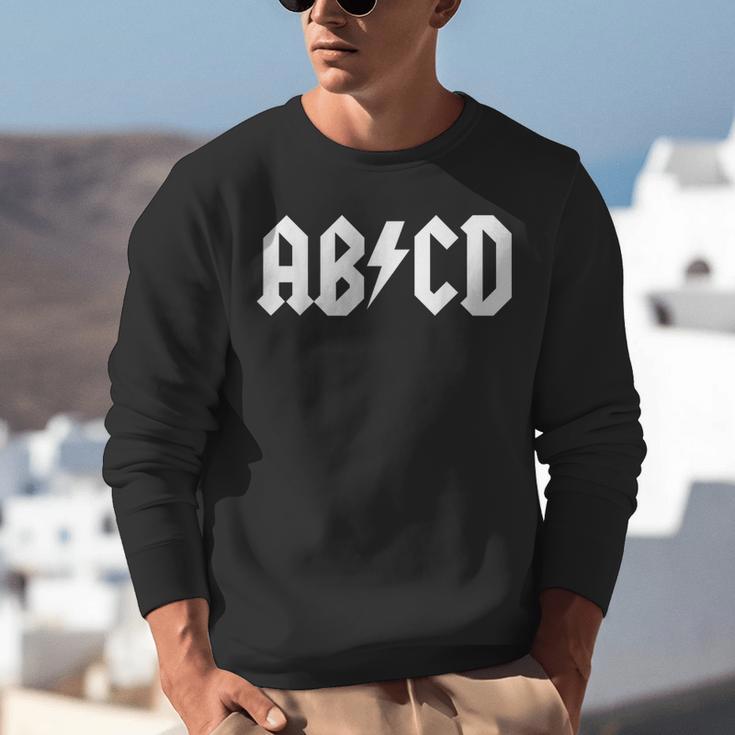 Boys Girls Teachers ABCD Rock Graphic Back To School Unisex Sweatshirt, funny gift