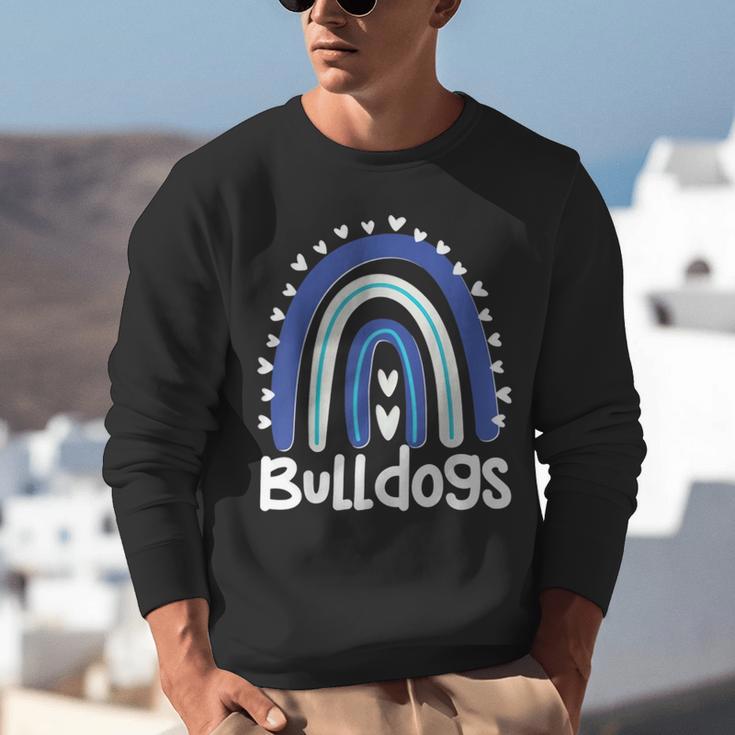 Bulldogs School Mascot Rainbow Teacher Lover Unisex Sweatshirt, funny gift Bulldogs School Mascot Rainbow Teacher Lover Unisex Sweatshirt, funny gift