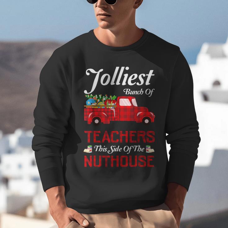 Bunch Of Teachers This Side Of The Nuthouse Xmas Unisex Sweatshirt, funny gift Bunch Of Teachers This Side Of The Nuthouse Xmas Unisex Sweatshirt, funny gift