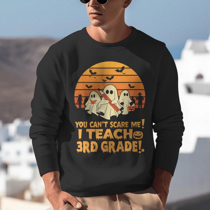 You Can't Scare Me I Teach 3rd Grade Teacher Halloween Men Women Kids Unisex Sweatshirt, funny gift