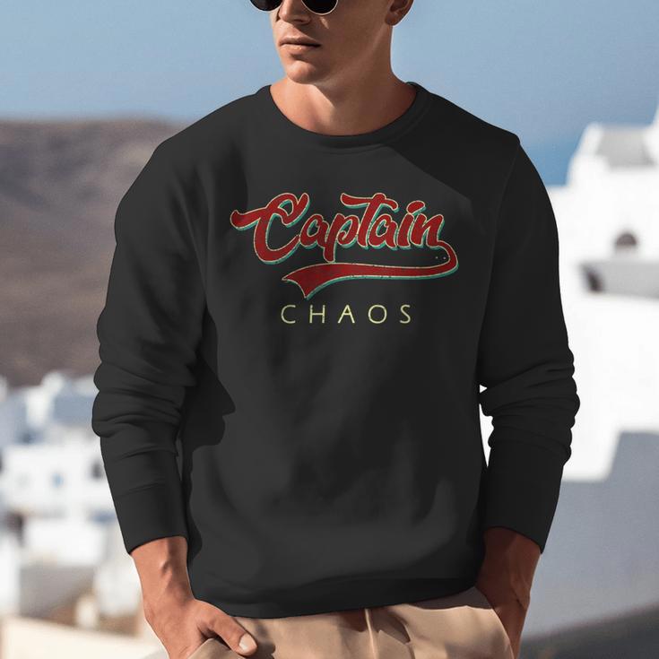 Captain Chaos Shirt For Parent Teacher Or Crazy Child Unisex Sweatshirt, funny gift