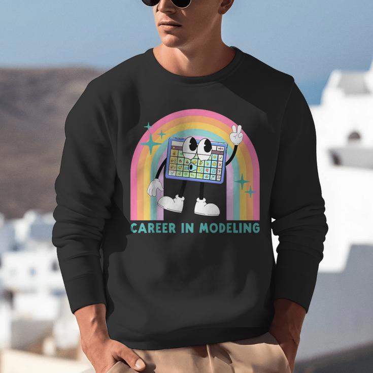 Career In Modeling AAC Teacher SLP SPED Communication Autism Unisex Sweatshirt, funny gift Career In Modeling AAC Teacher SLP SPED Communication Autism Unisex Sweatshirt, funny gift