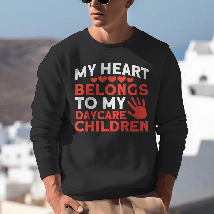 Childcare My Heart Belongs To Children Daycare Teacher Men Women Unisex Sweatshirt, funny gift Childcare My Heart Belongs To Children Daycare Teacher Men Women Unisex Sweatshirt, funny gift