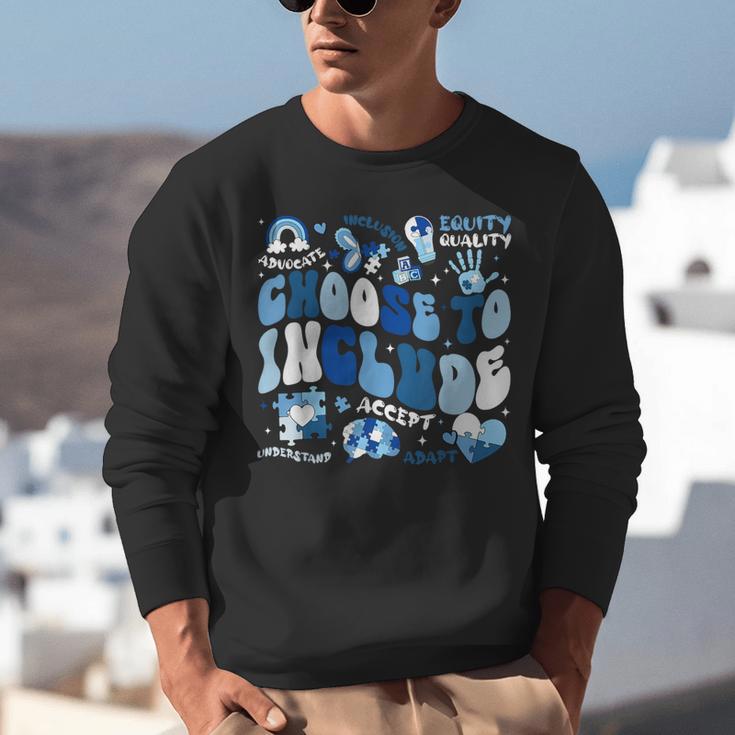 Choose To Include Inclusion Matters Autism Awareness Teacher Unisex Sweatshirt, funny gift