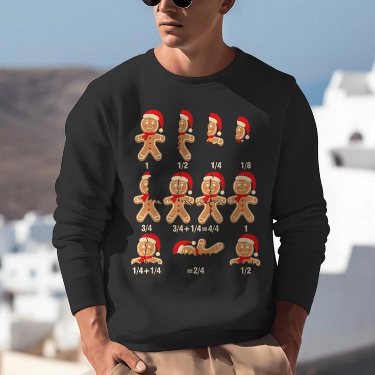 Christmas Math Teacher Equation Gingerbread With Santa Hat Men Women Unisex Sweatshirt, funny gift Christmas Math Teacher Equation Gingerbread With Santa Hat Men Women Unisex Sweatshirt, funny gift
