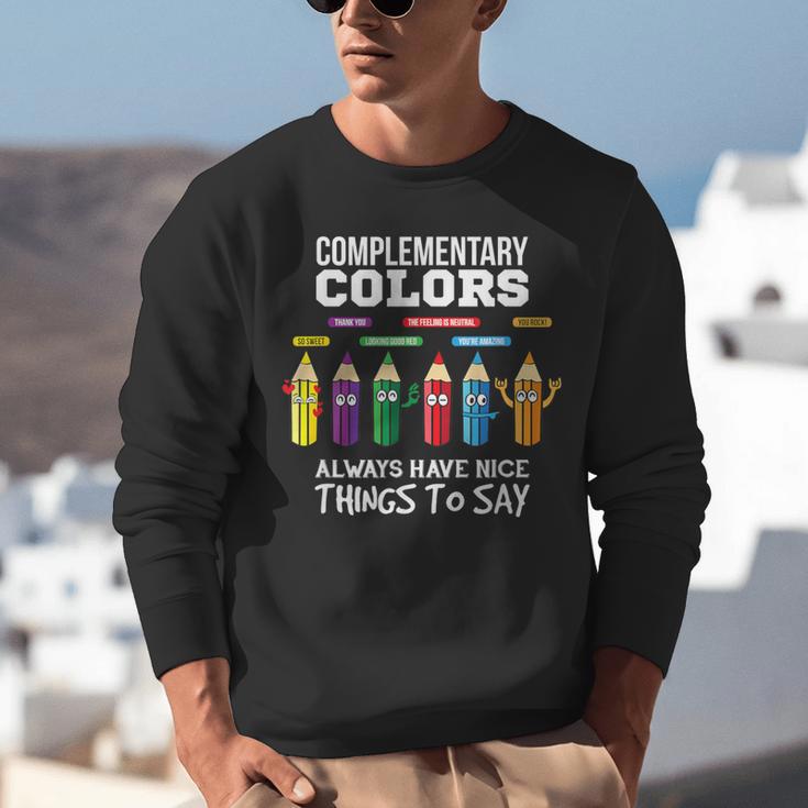 Complementary Colors Pun Artist Art Teacher T-Shirt Unisex Sweatshirt, funny gift