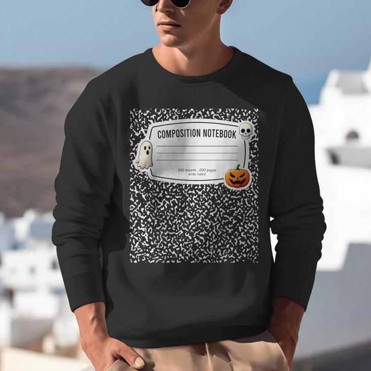 Composition Notebook Costume Adult Halloween For Teachers Unisex Sweatshirt, funny gift Composition Notebook Costume Adult Halloween For Teachers Unisex Sweatshirt, funny gift