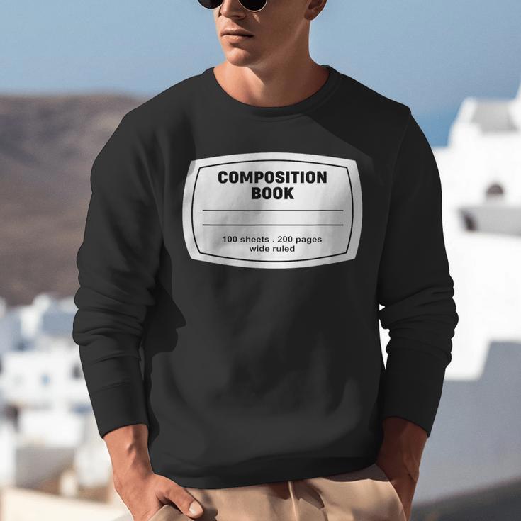 Composition Notebook Halloween Costume Teacher Student Unisex Sweatshirt, funny gift Composition Notebook Halloween Costume Teacher Student Unisex Sweatshirt, funny gift