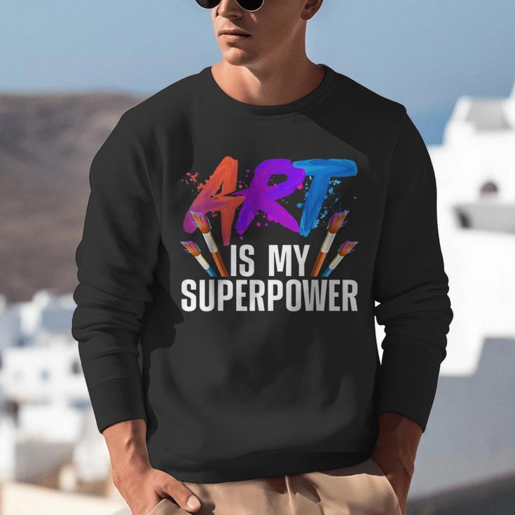 Cool Art For Men Women Art Teacher Artist Painter Superpower Unisex Sweatshirt, funny gift Cool Art For Men Women Art Teacher Artist Painter Superpower Unisex Sweatshirt, funny gift
