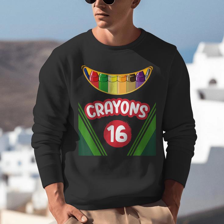 Crayon Box Fun Teacher Student Crayon Squad Halloween 2023 Unisex Sweatshirt, funny gift Crayon Box Fun Teacher Student Crayon Squad Halloween 2023 Unisex Sweatshirt, funny gift