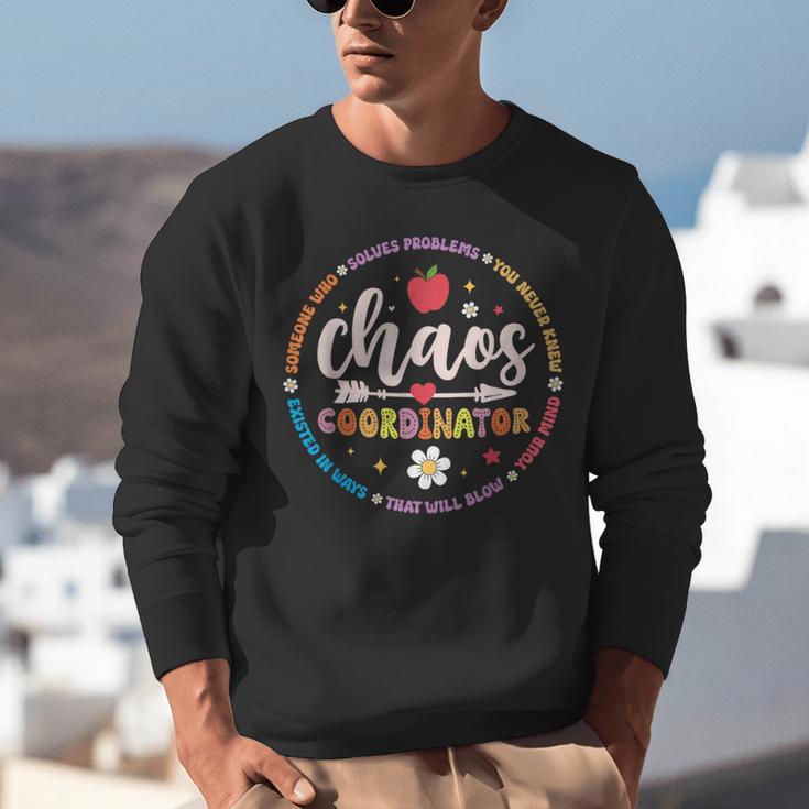 Cute Chaos Coordinator Teacher First Day Of School Unisex Sweatshirt, funny gift