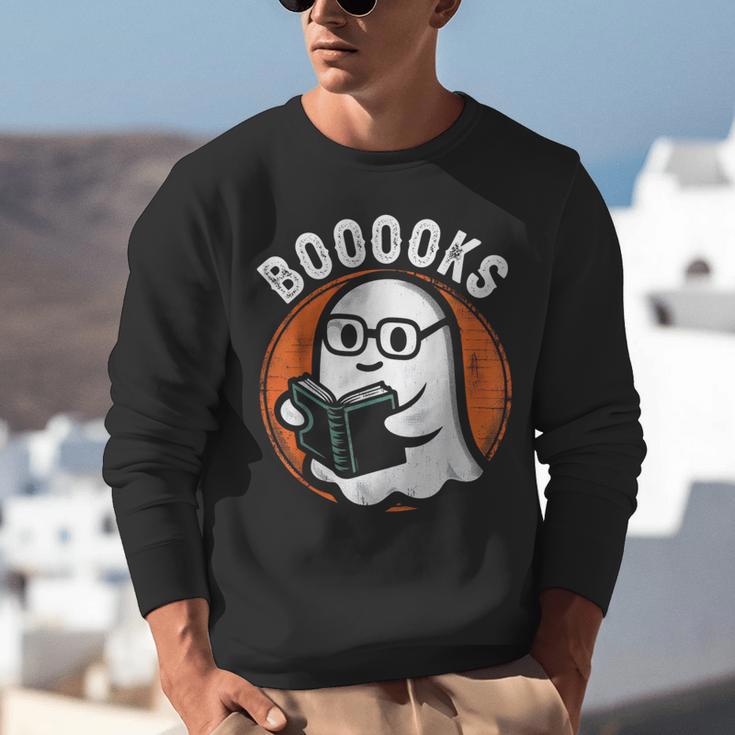 Cute Ghost Book Reading Books Lover Retro Halloween Teacher Unisex Sweatshirt, funny gift Cute Ghost Book Reading Books Lover Retro Halloween Teacher Unisex Sweatshirt, funny gift