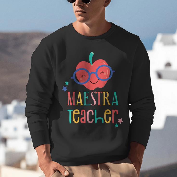 Cute Maestra Teacher Unisex Sweatshirt, funny gift