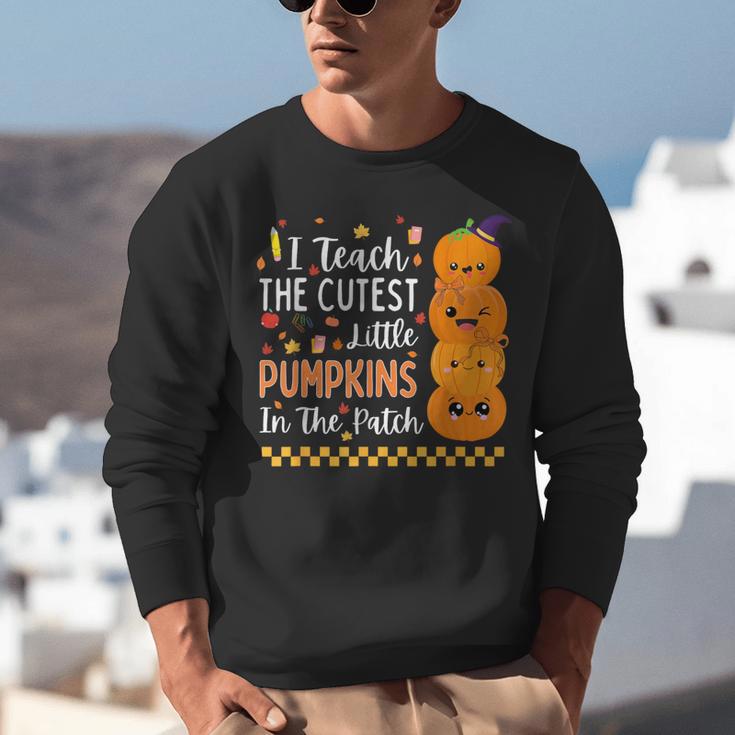 Cute Teacher Halloween For Women Men Teacher Pumpkin Unisex Sweatshirt, funny gift
