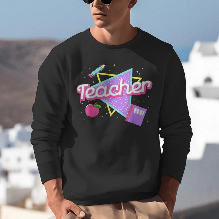 Cute Teacher Shirt 80's 90's Style Retro Old School Teacher For Men Women Unisex Sweatshirt, funny gift Cute Teacher Shirt 80's 90's Style Retro Old School Teacher For Men Women Unisex Sweatshirt, funny gift