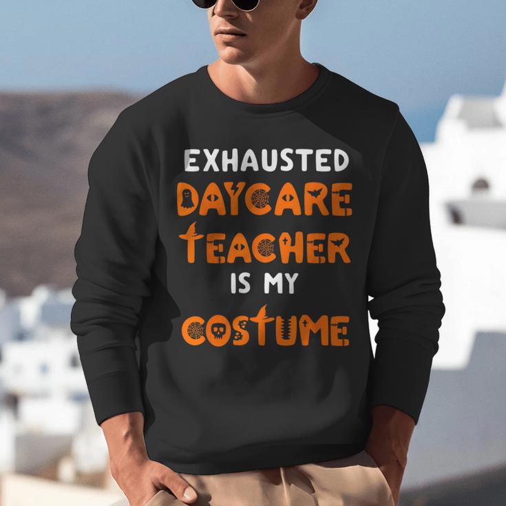 Daycare Teacher Halloween Costume Tired Day Care Shirt Unisex Sweatshirt, funny gift Daycare Teacher Halloween Costume Tired Day Care Shirt Unisex Sweatshirt, funny gift