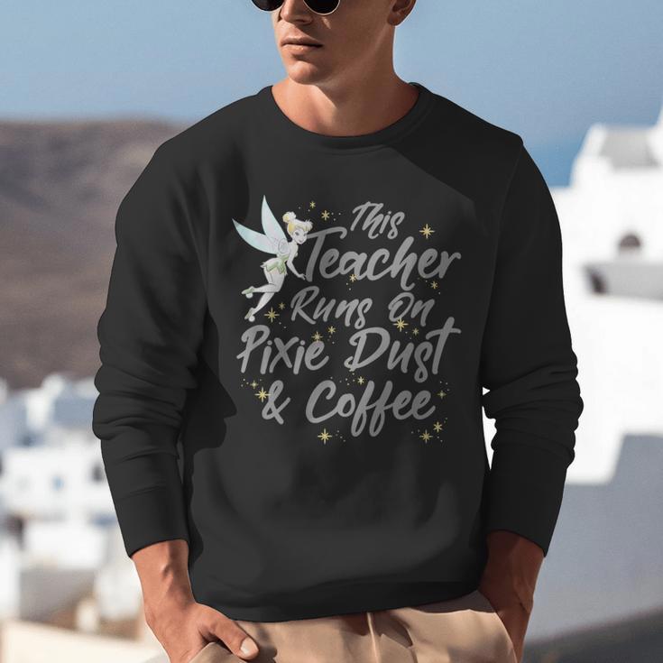 Disney Peter Pan Tinkerbell Teacher Pixie Dust And Coffee Unisex Sweatshirt, funny gift Disney Peter Pan Tinkerbell Teacher Pixie Dust And Coffee Unisex Sweatshirt, funny gift