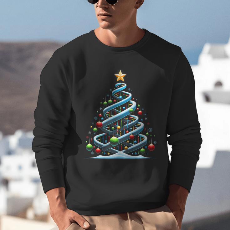 DNA Helix Christmas Tree Scientist Biology Science Teacher Unisex Sweatshirt, Science Teacher Sweatshirts, funny gift DNA Helix Christmas Tree Scientist Biology Science Teacher Unisex Sweatshirt, Science Teacher Sweatshirts, funny gift