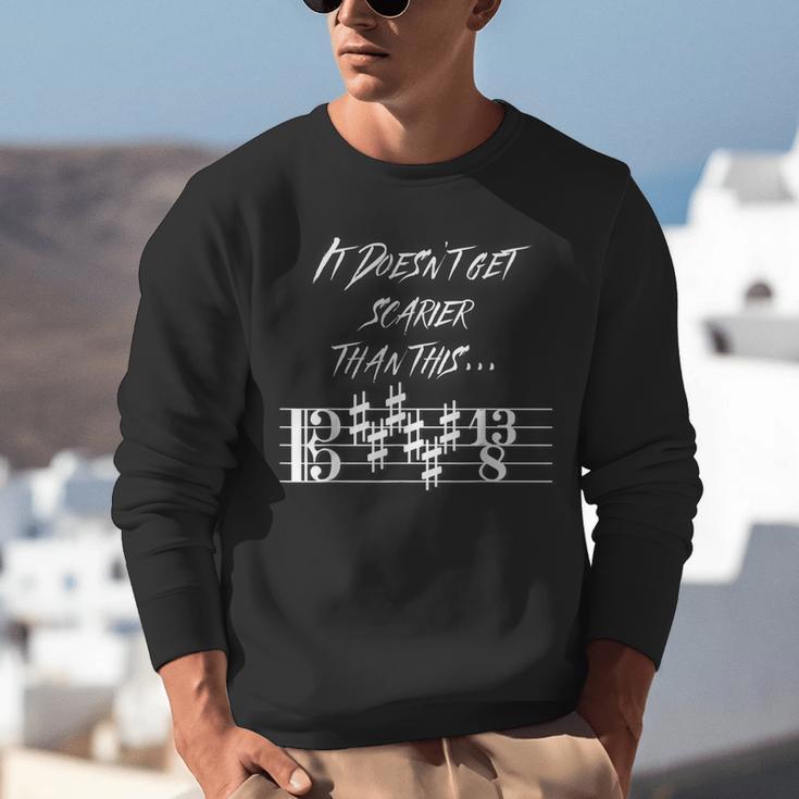 It Doesn't Get Scarier Halloween Music Teacher Costume For Men Women Unisex Sweatshirt, funny gift It Doesn't Get Scarier Halloween Music Teacher Costume For Men Women Unisex Sweatshirt, funny gift