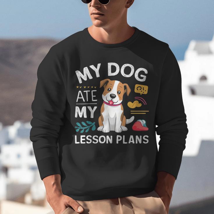 My Dog Ate My Lesson Plan Teacher Back To School Unisex Sweatshirt, funny gift My Dog Ate My Lesson Plan Teacher Back To School Unisex Sweatshirt, funny gift