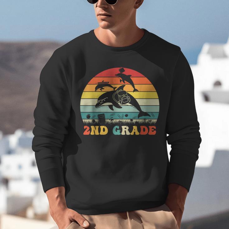 Dolphin Second Grade Back To School Teacher Student Unisex Sweatshirt, funny gift Dolphin Second Grade Back To School Teacher Student Unisex Sweatshirt, funny gift