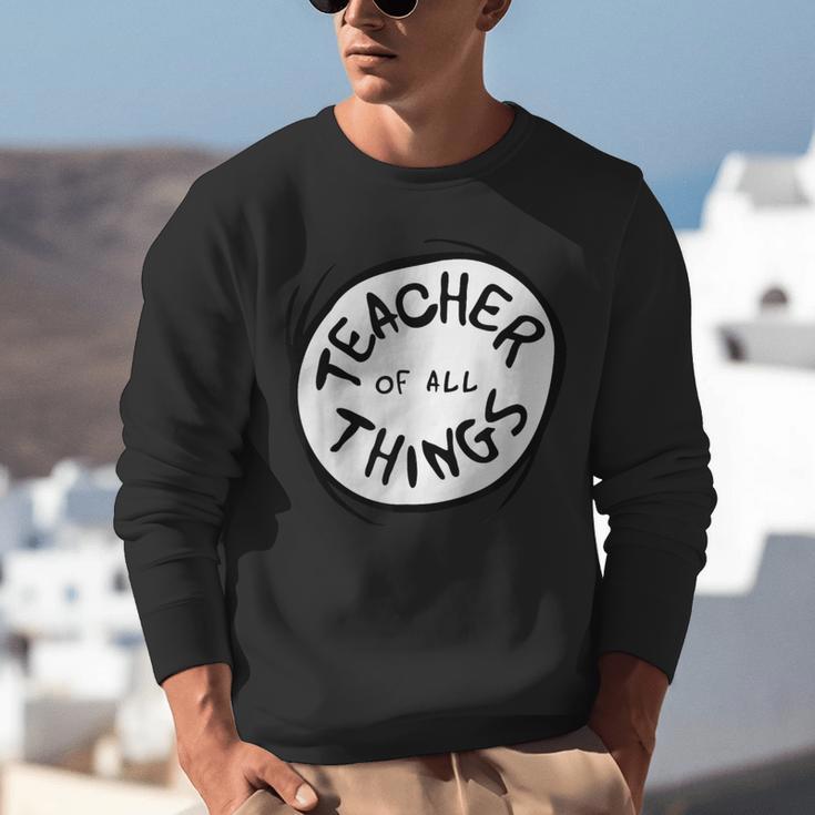 Dr Seuss Teacher Of All Things Red Emblem Unisex Sweatshirt, funny gift