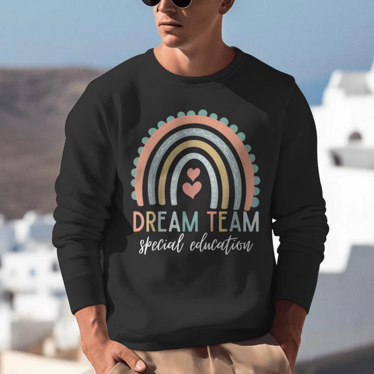 Dream Team Special Education Teacher ED SPED Squad Rainbow Unisex Sweatshirt, funny gift