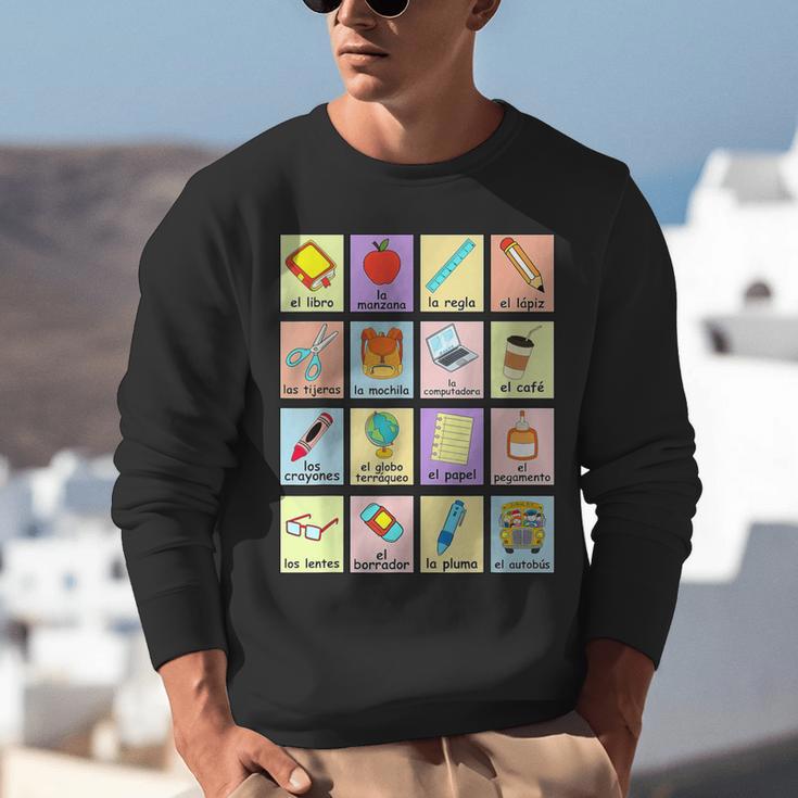 Dual Language Crew Bilingual Spanish Teacher Back To School For Men Women Unisex Sweatshirt, funny gift