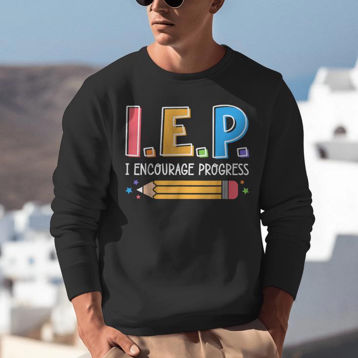 I E P I Encourage Progress Special Education Teacher Unisex Sweatshirt, funny gift