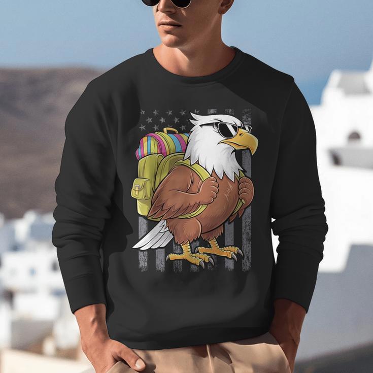 Eagle First Day Of School Teacher Back To School Eagle Unisex Sweatshirt, funny gift
