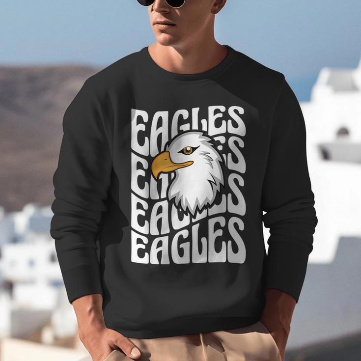 Eagles School Sports Fan Team Spirit Teacher Parent Student Unisex Sweatshirt, funny gift