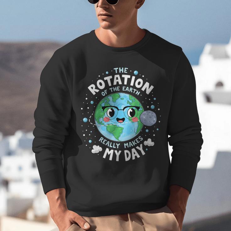 Earth Day Rotation Of The Earth Makes My Day Science Teacher Unisex Sweatshirt, Science Teacher Sweatshirts, funny gift Earth Day Rotation Of The Earth Makes My Day Science Teacher Unisex Sweatshirt, Science Teacher Sweatshirts, funny gift