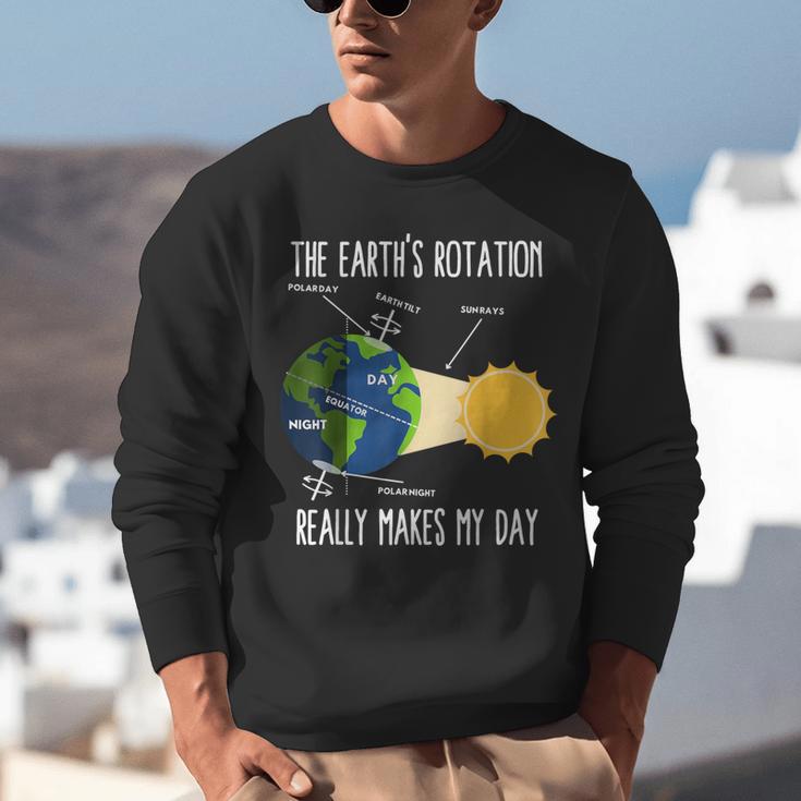 Earth Rotation Earth Day Science Teacher Kids Women Unisex Sweatshirt, Science Teacher Sweatshirts, funny gift Earth Rotation Earth Day Science Teacher Kids Women Unisex Sweatshirt, Science Teacher Sweatshirts, funny gift