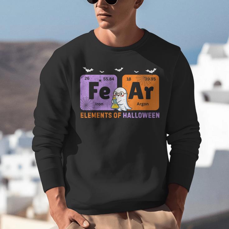 Elements Of Halloween Fear Periodically Chemistry Teacher Unisex Sweatshirt, funny gift