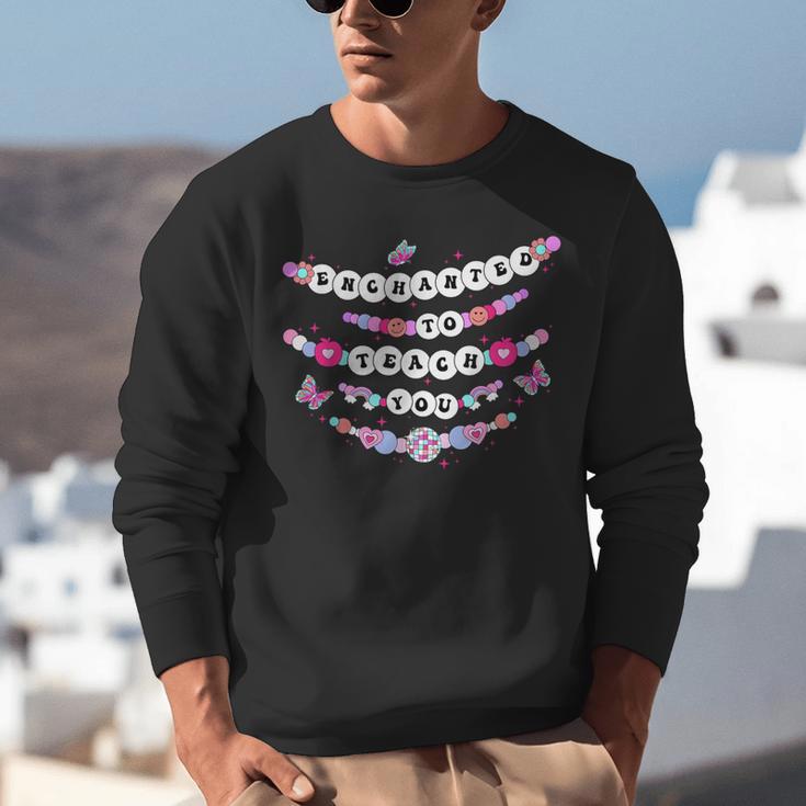Enchanted To Teach You Bracelet Teacher Back To School Unisex Sweatshirt, funny gift Enchanted To Teach You Bracelet Teacher Back To School Unisex Sweatshirt, funny gift