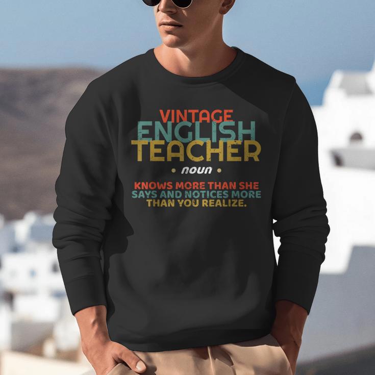 ENGLISH TEACHER Definition Vintage Tee T-Shirt Unisex Sweatshirt, English Teacher Sweatshirts, funny gift ENGLISH TEACHER Definition Vintage Tee T-Shirt Unisex Sweatshirt, English Teacher Sweatshirts, funny gift