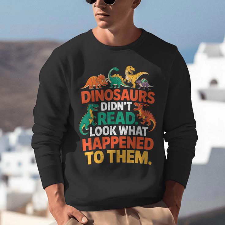 English Teacher Dinosaurs Didn’t Read What Happened To Them Unisex Sweatshirt, English Teacher Sweatshirts, funny gift English Teacher Dinosaurs Didn’t Read What Happened To Them Unisex Sweatshirt, English Teacher Sweatshirts, funny gift