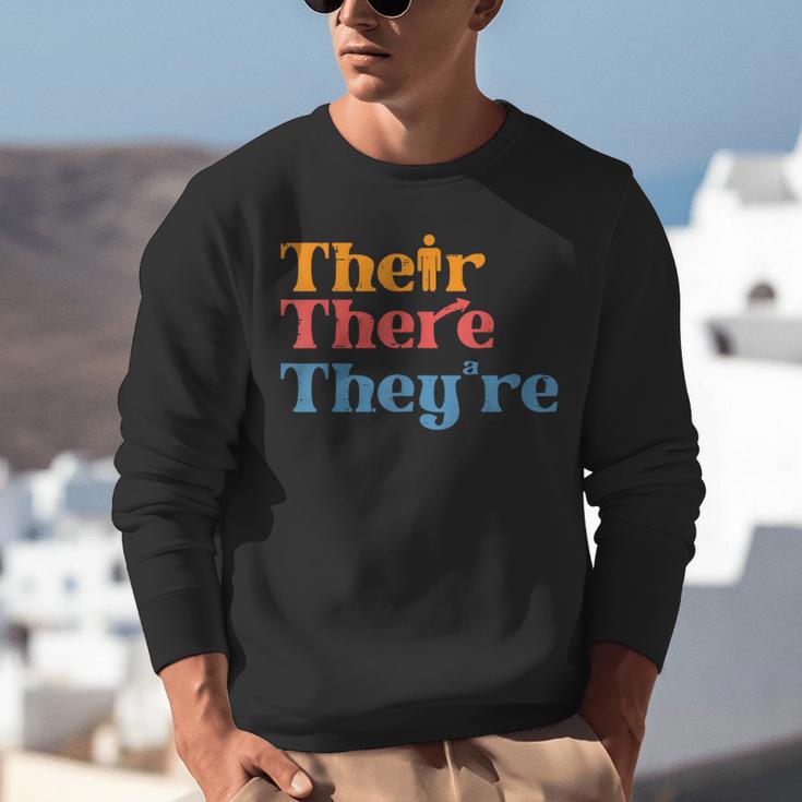 English Teacher Their There Theyre Grammar Men Women Unisex Sweatshirt, English Teacher Sweatshirts, funny gift English Teacher Their There Theyre Grammar Men Women Unisex Sweatshirt, English Teacher Sweatshirts, funny gift