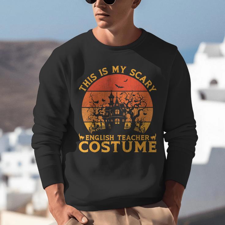 English Teacher Matching This Is My Scary Halloween Costume Unisex Sweatshirt, English Teacher Sweatshirts, funny gift English Teacher Matching This Is My Scary Halloween Costume Unisex Sweatshirt, English Teacher Sweatshirts, funny gift
