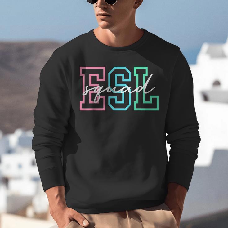 ESL Squad Teacher English As A Second Language Unisex Sweatshirt, Esl Teacher Sweatshirts, English Teacher Sweatshirts, funny gift ESL Squad Teacher English As A Second Language Unisex Sweatshirt, Esl Teacher Sweatshirts, English Teacher Sweatshirts, funny gift