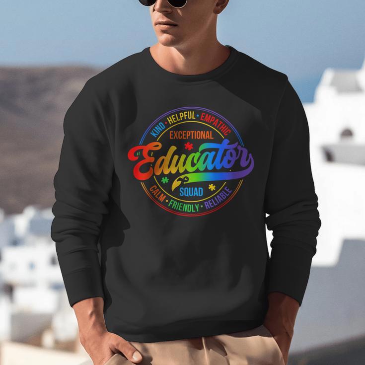 Exceptional Educator Squad Special Education Teacher Autism Unisex Sweatshirt, funny gift Exceptional Educator Squad Special Education Teacher Autism Unisex Sweatshirt, funny gift