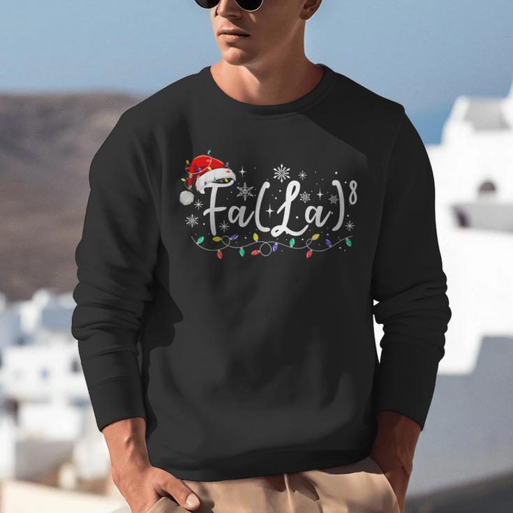 FA LA8 Christmas Santa Fa La Math Teacher Student Unisex Sweatshirt, funny gift