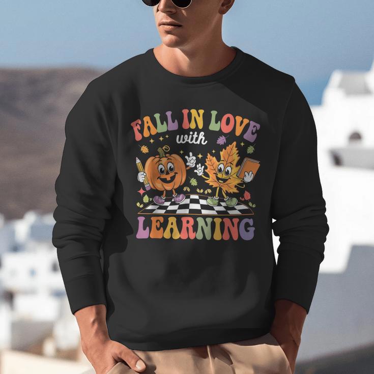Fall In Love With Learning Autumn Fall Season Teacher Unisex Sweatshirt, funny gift Fall In Love With Learning Autumn Fall Season Teacher Unisex Sweatshirt, funny gift