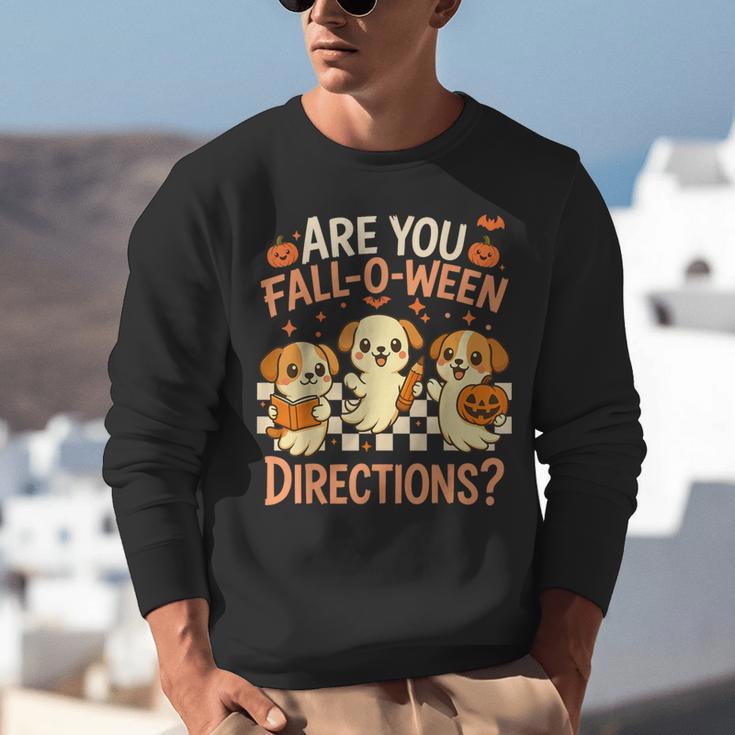 Are You Fall O Ween Directions Teacher Halloween Dog Ghost Unisex Sweatshirt, funny gift Are You Fall O Ween Directions Teacher Halloween Dog Ghost Unisex Sweatshirt, funny gift