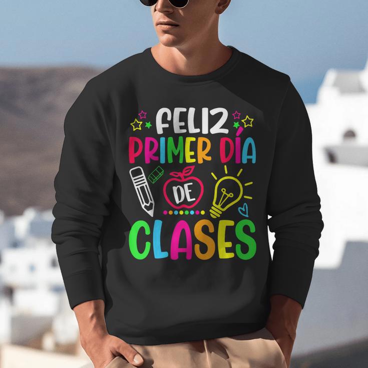 Feliz Primer Dia De Clases Kids Girl Teacher Spanish School Unisex Sweatshirt, funny gift Feliz Primer Dia De Clases Kids Girl Teacher Spanish School Unisex Sweatshirt, funny gift