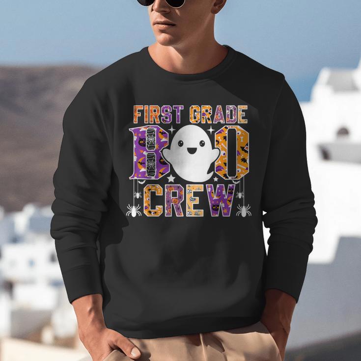 First Grade Boo Crew Teacher Student Halloween Costume Unisex Sweatshirt, First Grade Teacher Sweatshirts, funny gift First Grade Boo Crew Teacher Student Halloween Costume Unisex Sweatshirt, First Grade Teacher Sweatshirts, funny gift